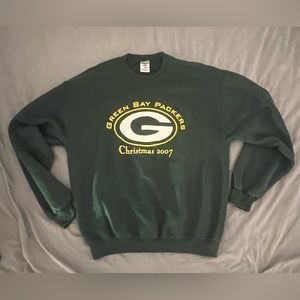 Green Bay Packers NFL football vintage 2007 Christmas sweatshirt